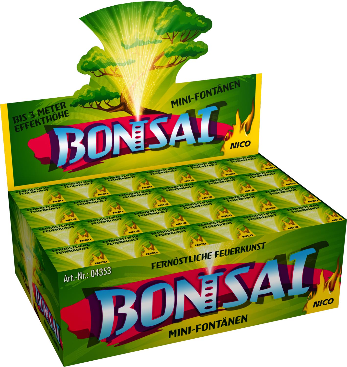 Nico Europe Bonsai Fontäne , F1 Feuerwerk