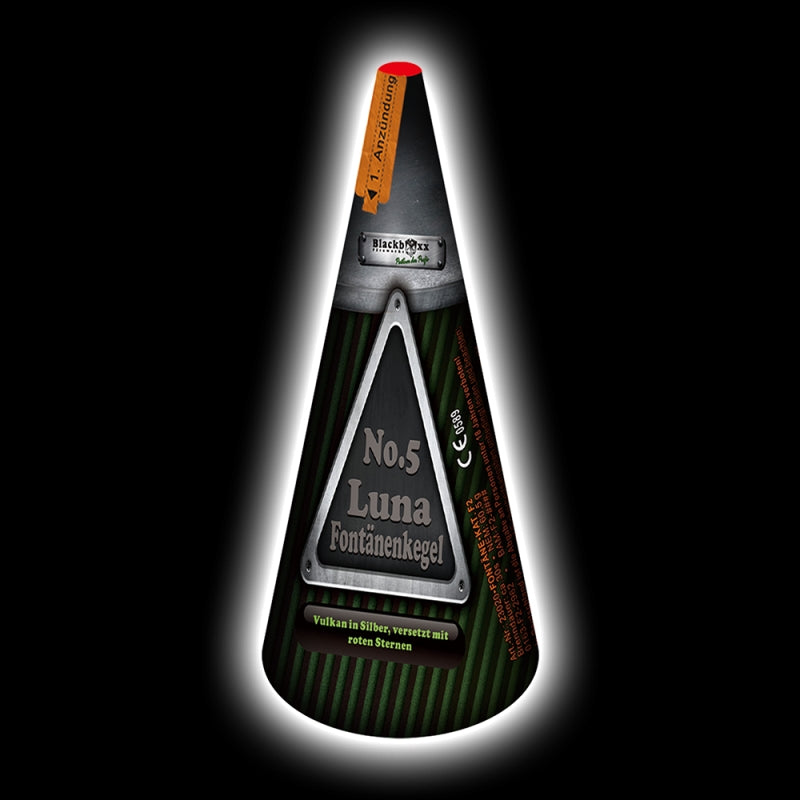 BlackBoxx Luna-Fontänenkegel , verschiedene Farben