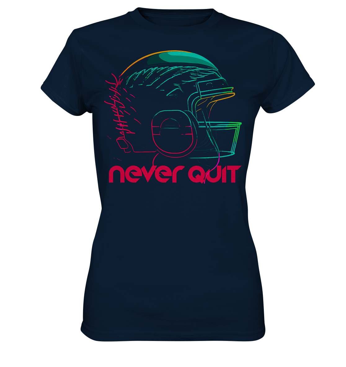 Biker Shirt , Neon Shirt - Ladies Premium Shirt