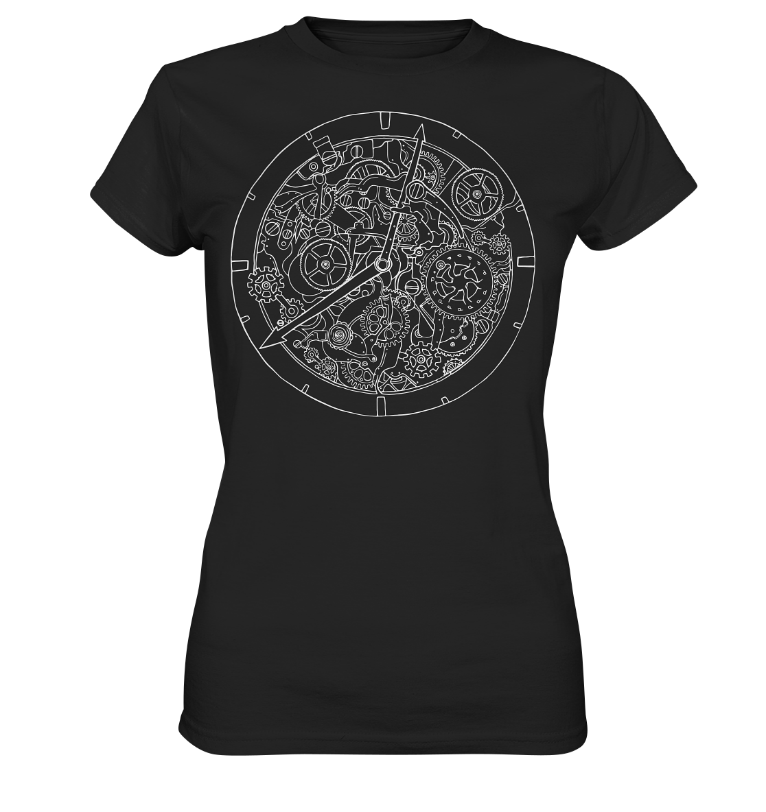 Vintage Shirt , Mechanik Shirt , Uhr - Ladies Premium Shirt
