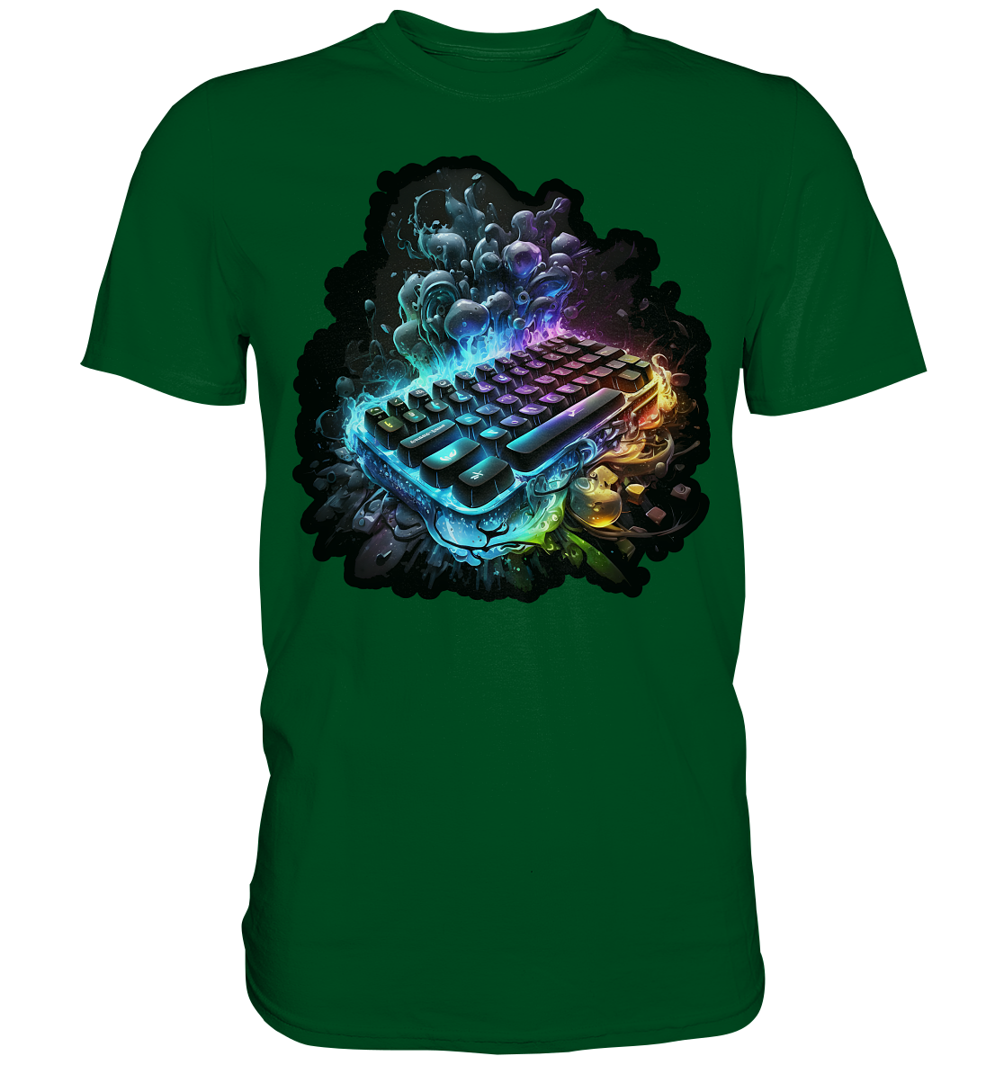 Gaming Keyboard Gamer Tastatur Gamer Video Game Controller T-Shirt - Premium Shirt