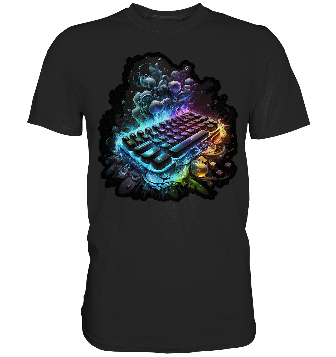 Gaming Keyboard Gamer Tastatur Gamer Video Game Controller T-Shirt - Premium Shirt