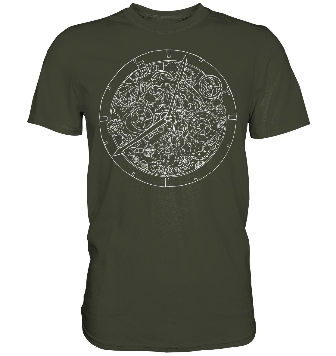 Vintage Shirt , Mechanik Shirt , Uhr - Premium Shirt