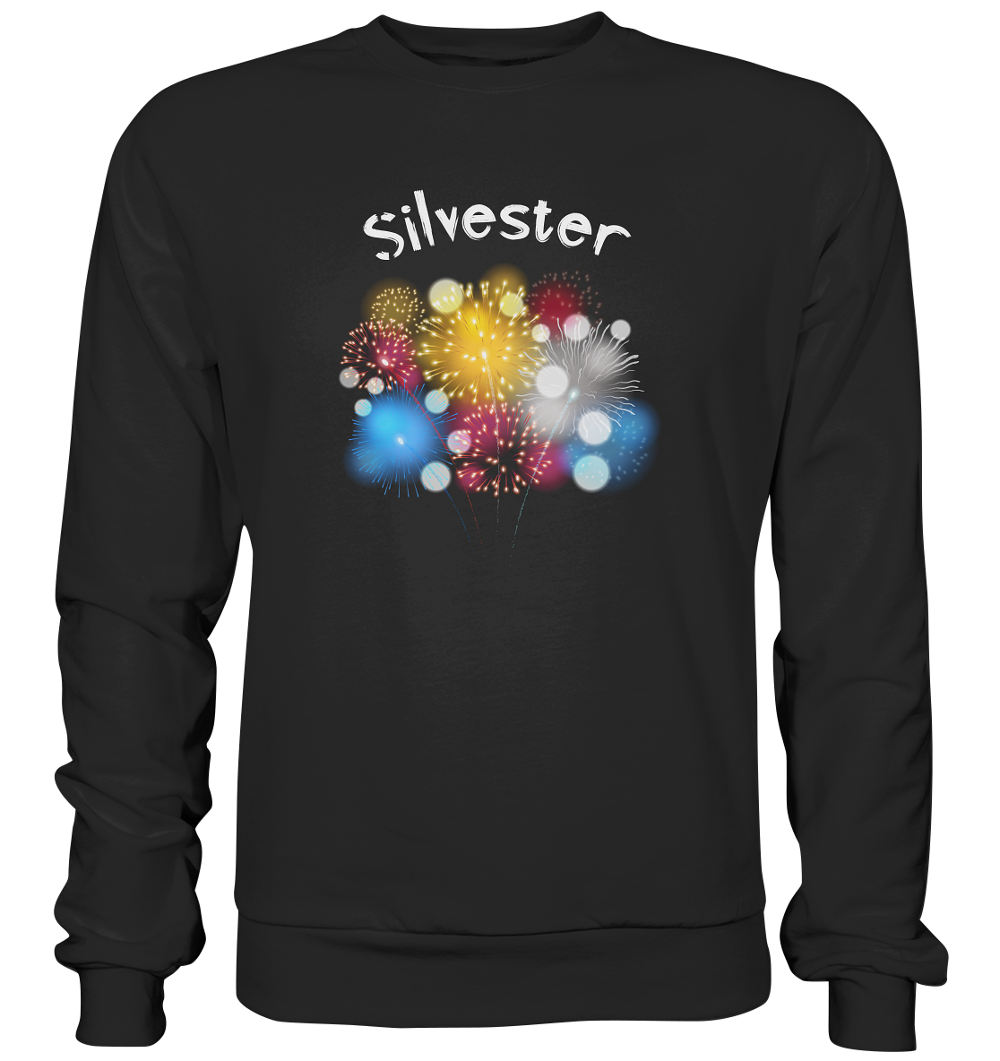 Silvester T-Shirt , Design T-Shirt , Feuerwerksfan - Premium Sweatshirt