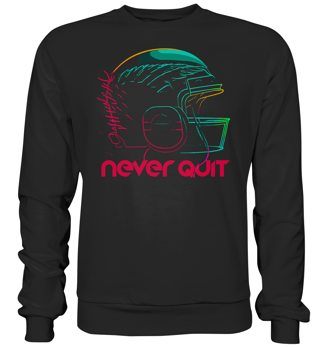Biker Shirt , Neon Shirt - Premium Sweatshirt