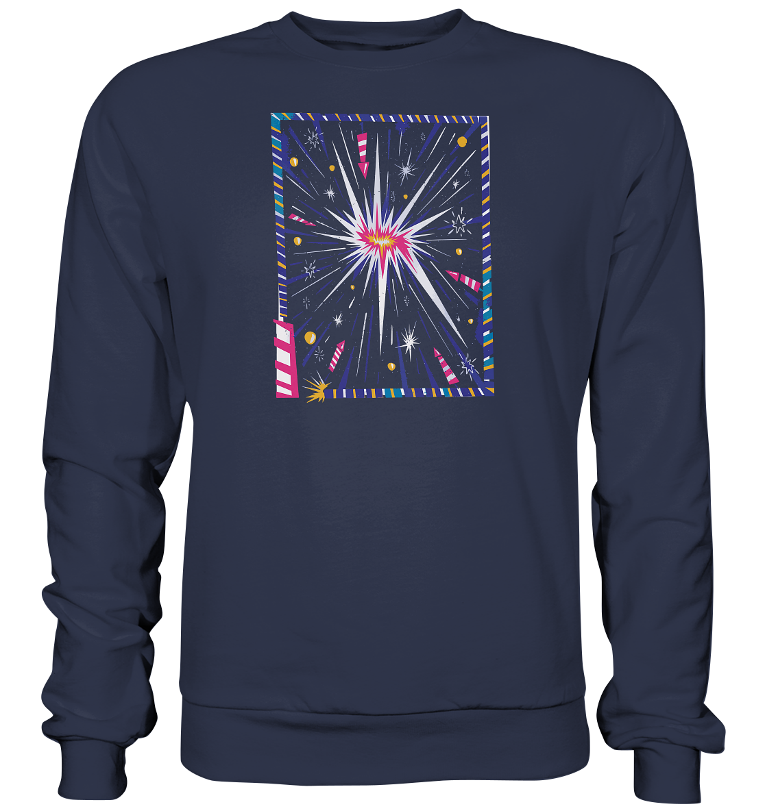 T-Shirt für Silvester, Feuerwerksfan , T-Shirt für jeden Silvesterfan , Raketen - Premium Sweatshirt