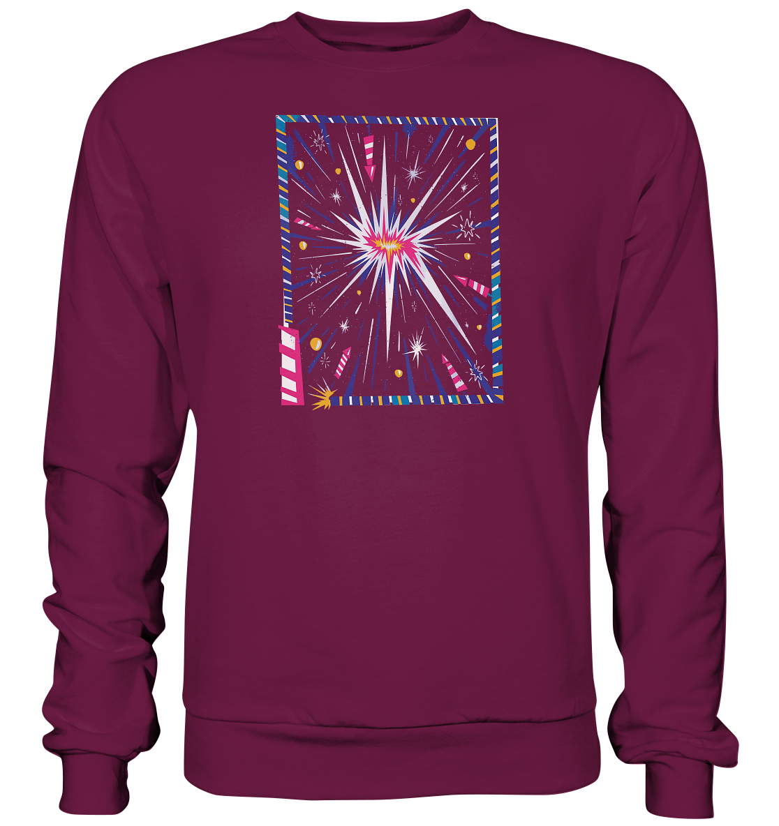 T-Shirt für Silvester, Feuerwerksfan , T-Shirt für jeden Silvesterfan , Raketen - Premium Sweatshirt