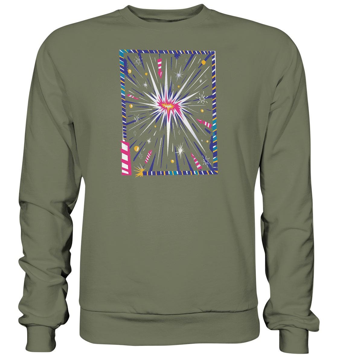 T-Shirt für Silvester, Feuerwerksfan , T-Shirt für jeden Silvesterfan , Raketen - Premium Sweatshirt