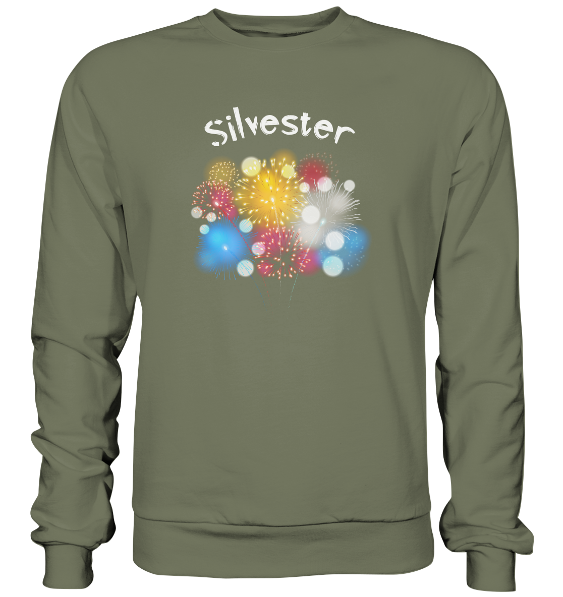 Silvester T-Shirt , Design T-Shirt , Feuerwerksfan - Premium Sweatshirt