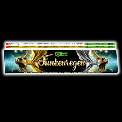 Funkenregen Handfontänen in Gold und Silber