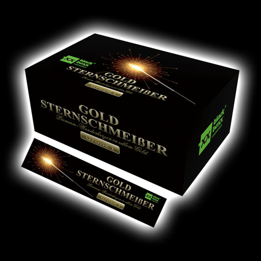 Goldsternschmeißer 1 (10er Tüte) Premium-Wunderkerzen, 17cm