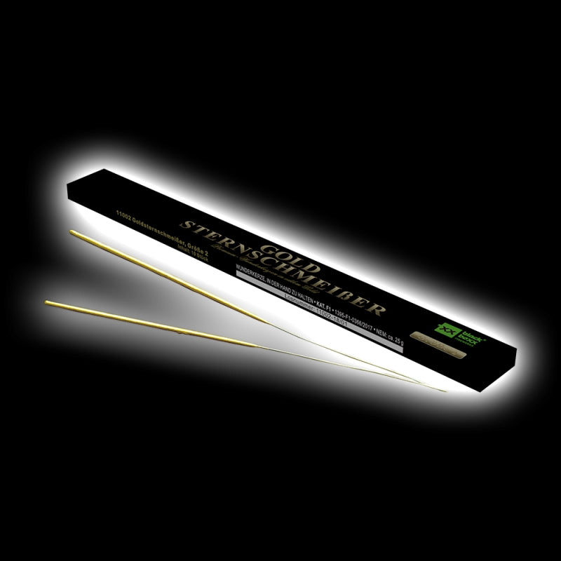 Goldsternschmeißer 3 (6er Schachtel) Premium-Wunderkerzen, 70cm