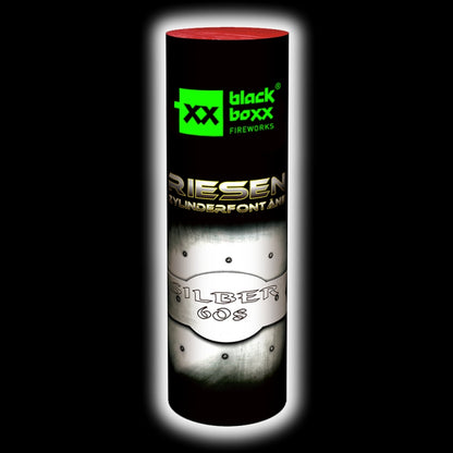 Riesen-Zylinderfontäne Silber 60s