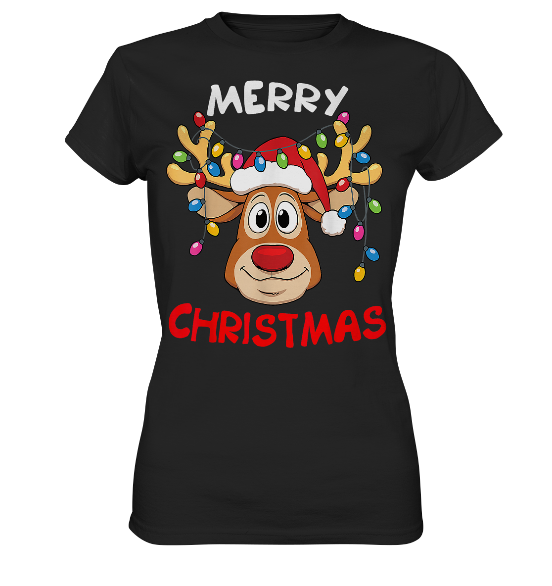 Weihnachtsmann, Santa Claus, Christmas , Rentier Shirt - Ladies Premium Shirt