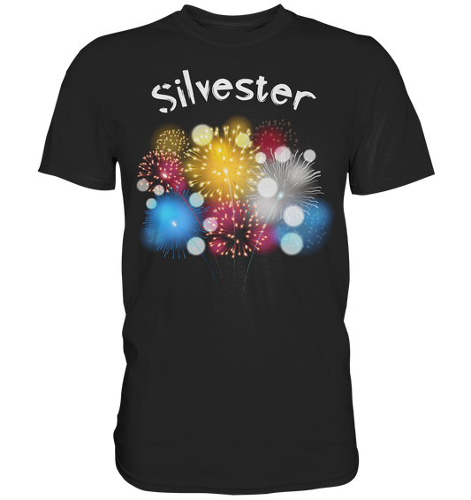 Silvester T-Shirt , Design T-Shirt , Feuerwerksfan - Premium Shirt