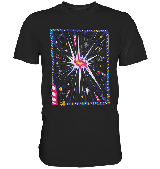 T-Shirt für Silvester, Feuerwerksfan , T-Shirt für jeden Silvesterfan , Raketen - Premium Shirt