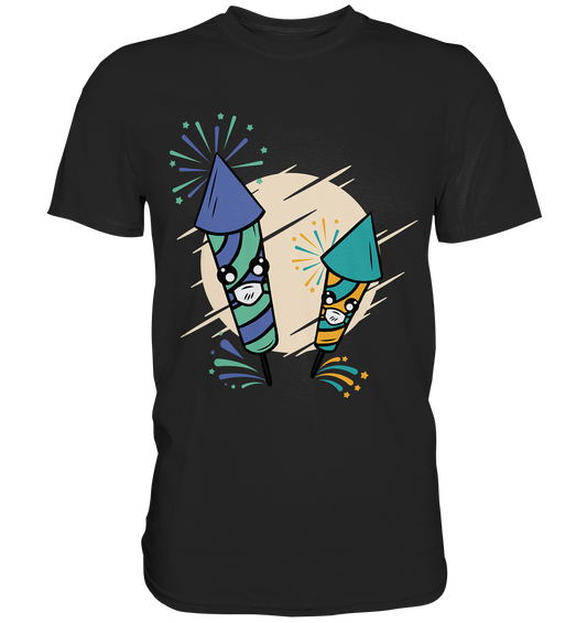 Feuerwerks T-Shirt , Silvester , Böller , T-Shirt für ein Feuerwerksfan - Premium Shirt