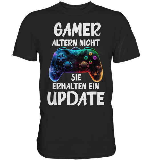 Lustiges Zocken Gamer Update Jungs Gaming Nerd T-Shirt - Premium Shirt