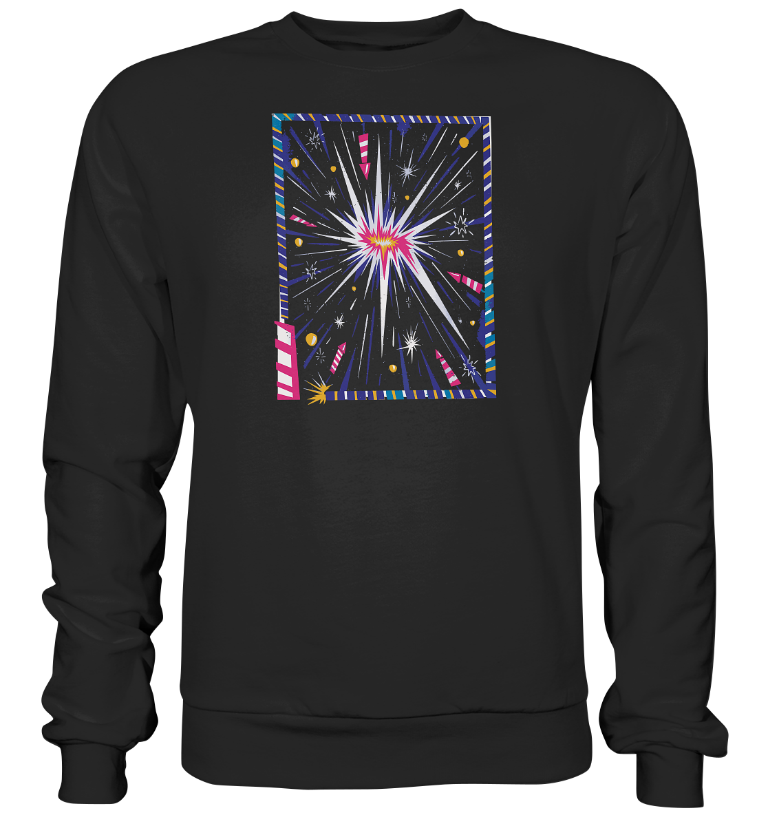 T-Shirt für Silvester, Feuerwerksfan , T-Shirt für jeden Silvesterfan , Raketen - Premium Sweatshirt