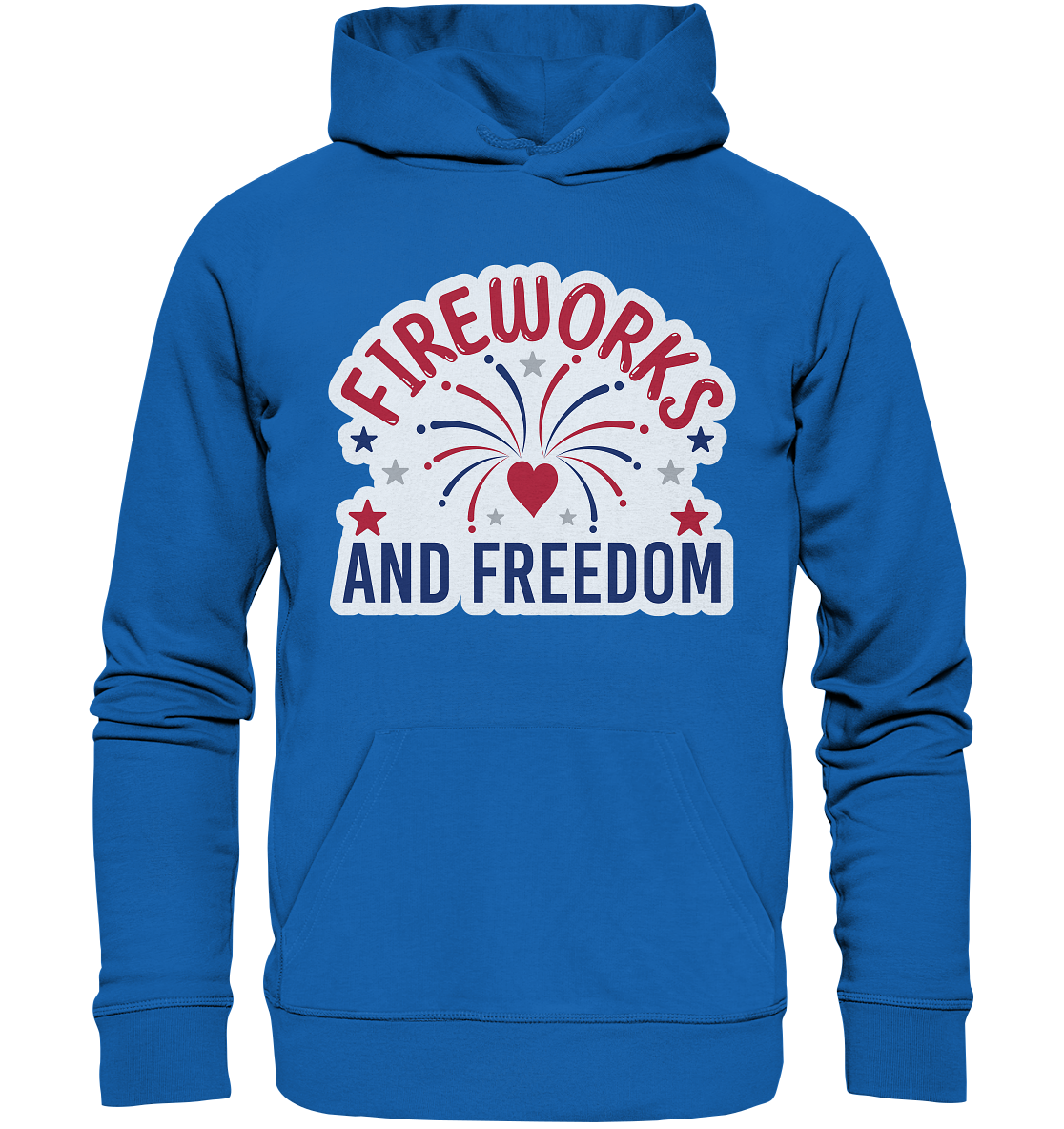 Fireworks and Freedom T-Shirt , Silvester T-Shirt , Feuerwerker, Silvester - Premium Unisex Hoodie