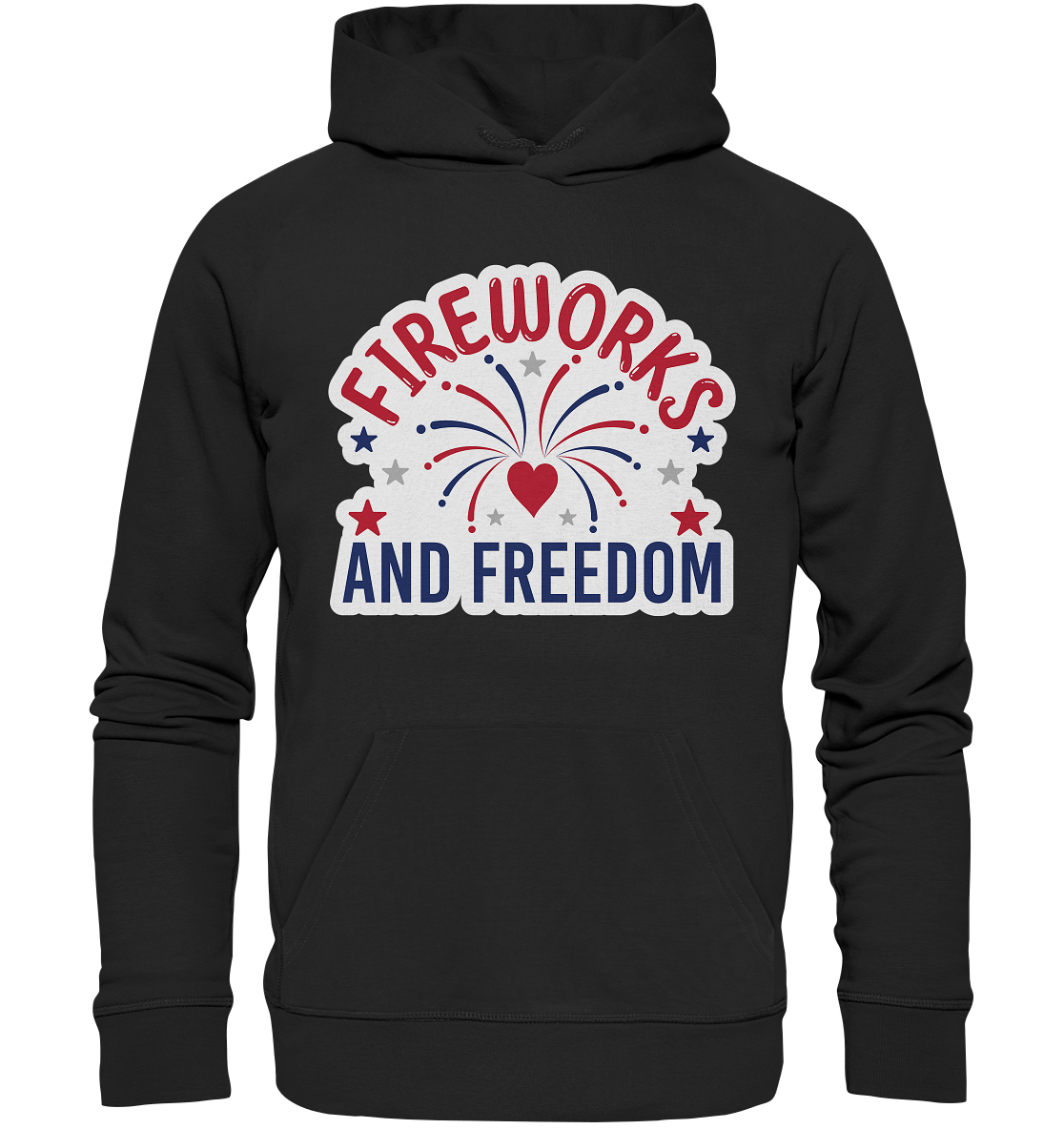 Fireworks and Freedom T-Shirt , Silvester T-Shirt , Feuerwerker, Silvester - Premium Unisex Hoodie