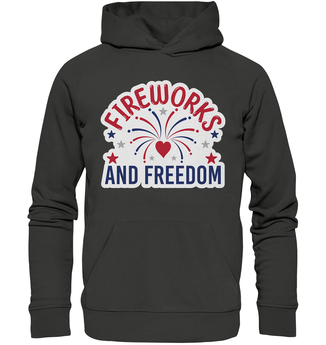 Fireworks and Freedom T-Shirt , Silvester T-Shirt , Feuerwerker, Silvester - Premium Unisex Hoodie