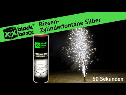 Riesen-Zylinderfontäne Silber 60s